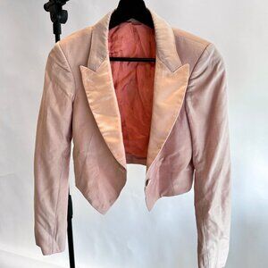 Bespoke XS Joshua Kane "The Devonshire" Pink Wool Blazer Jacket MSRP $6300